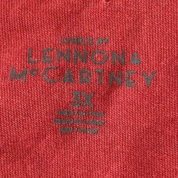 Beatles "Let It Be" Acid Wash Cotton Woman Crop Top in size 3X pre-owned Good - Picture 2 of 10